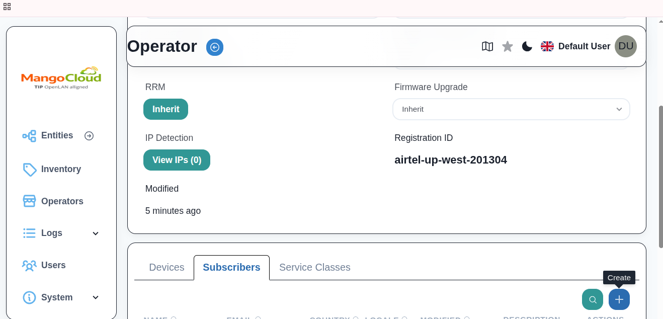 Create subscriber